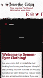 Mobile Screenshot of demon-eyezclothing.com