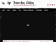 Tablet Screenshot of demon-eyezclothing.com